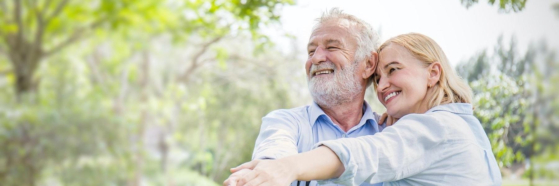 older couple smiling