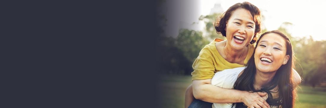 mother and daughter smiling | Dentist Gretna LA